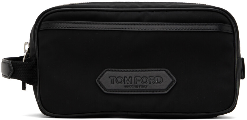 

Черный клатч на молнии Tom Ford