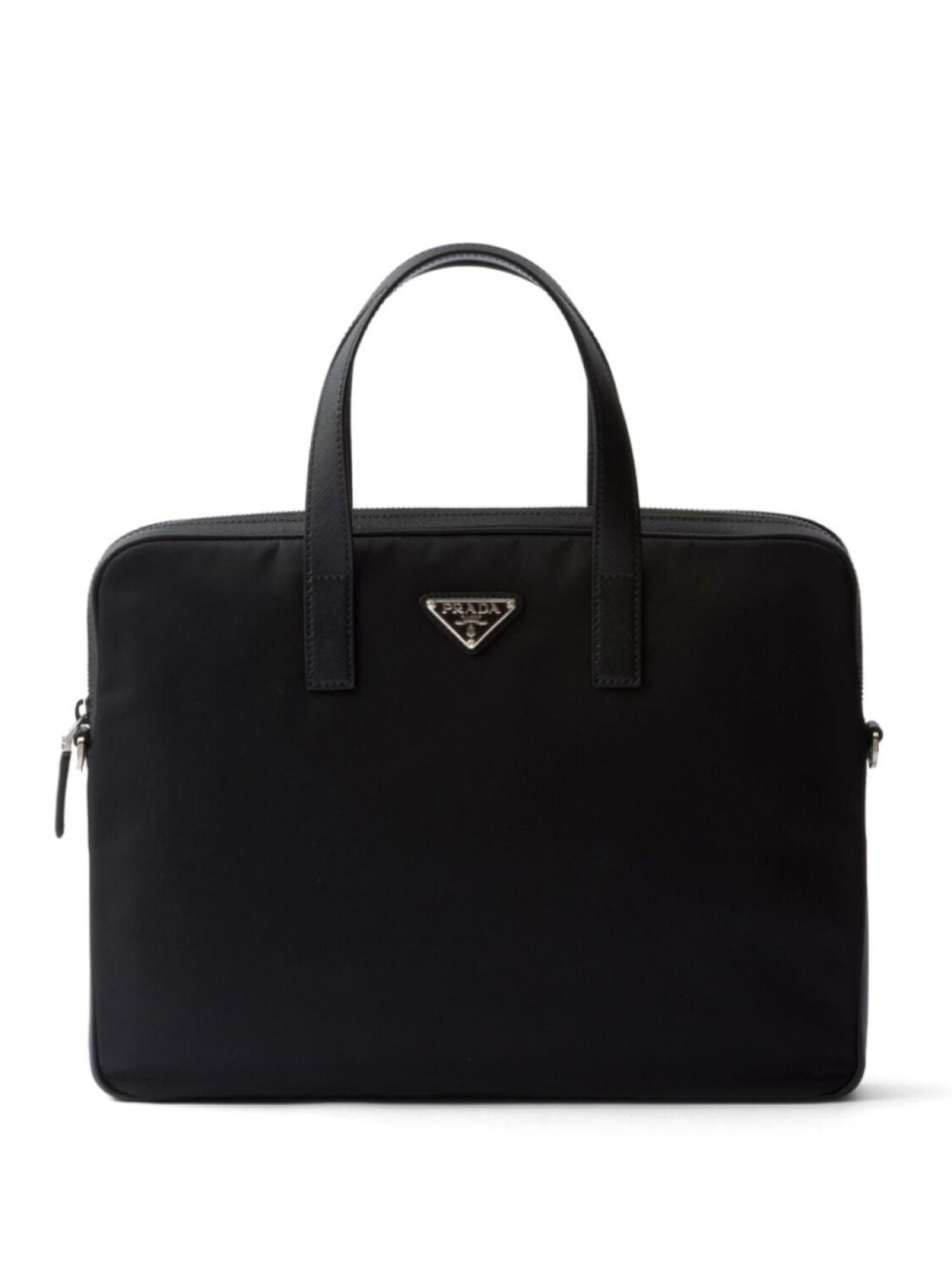 

Prada портфель Re-Nylon со вставками из кожи, черный
