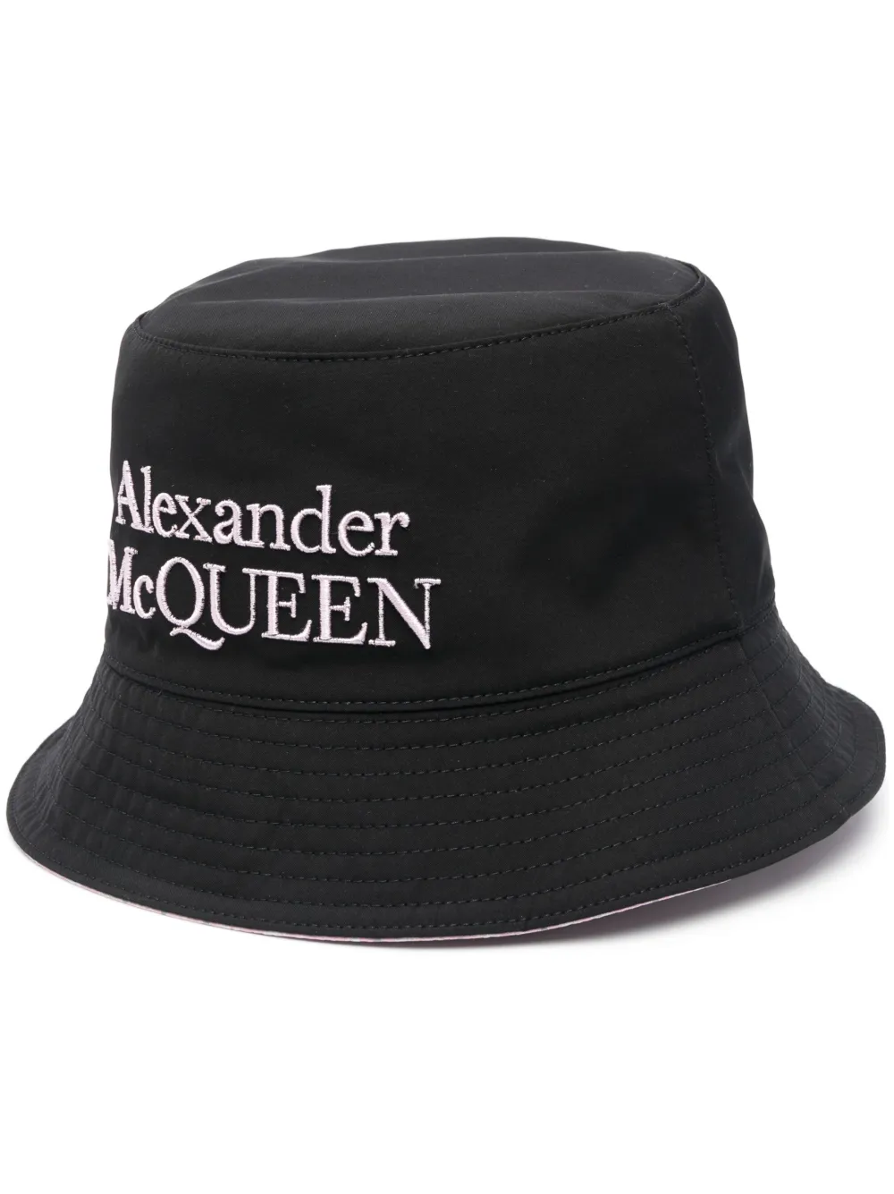 

Панама с вышитым логотипом Alexander McQueen, черный