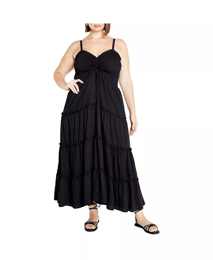 

Платье макси Alisa Plus Size CITY CHIC, черный