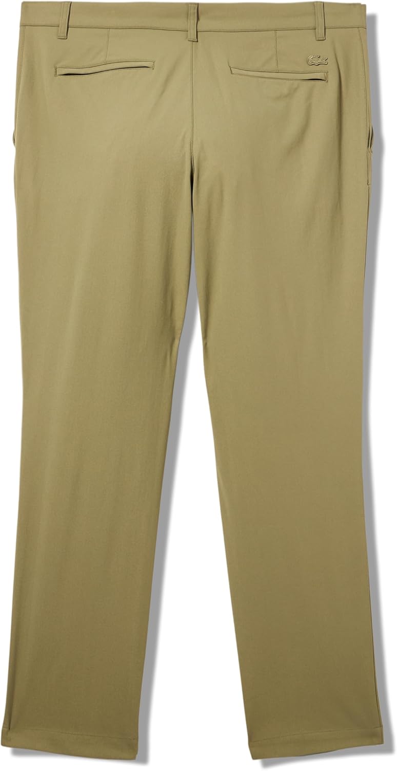 Брюки Lacoste Slim Fit Stretch Chino, оливковый — фото 3