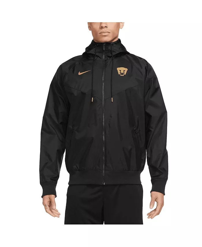 Мужская черная куртка Puma Windrunner с рукавом реглан на молнии Nike — фото 2