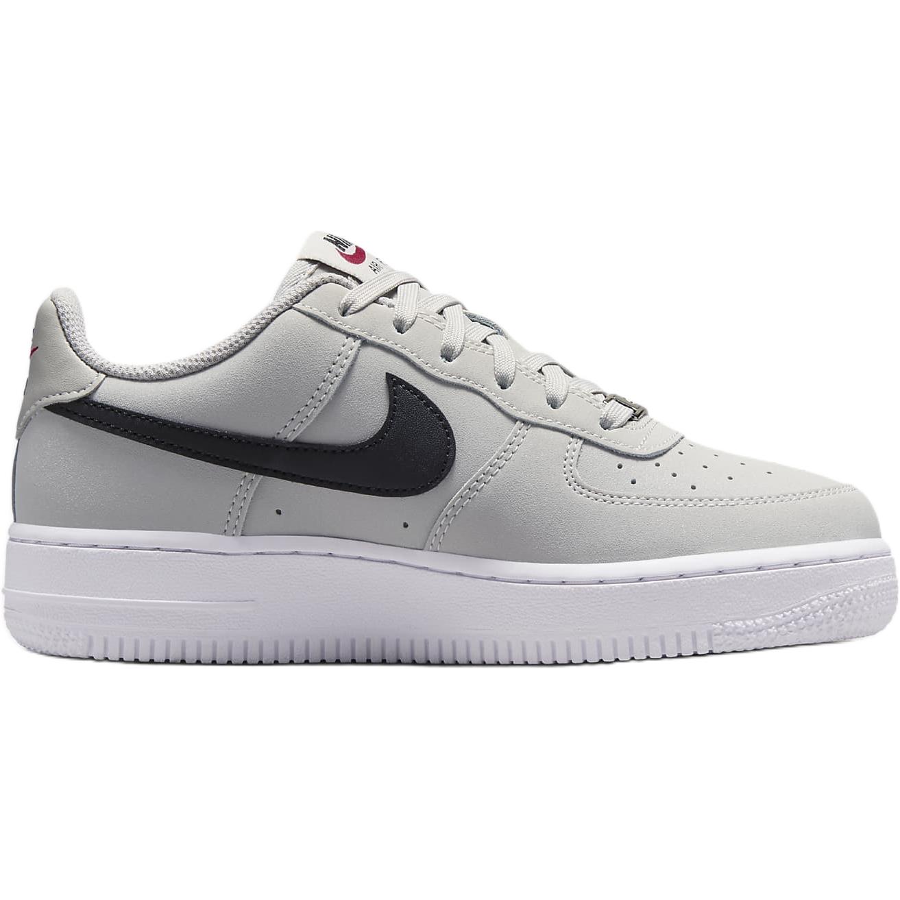 Nike Air Force 1 Lv8 Противоскользящие Износостойкие Низкие Детские Скейтбординговые Кроссовки Серый, Светло-серый/Белый/Черный — фото 2