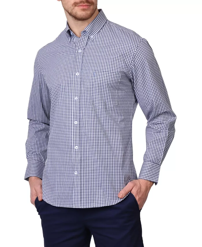 

Мужская рубашка с длинным рукавом Signature Gingham Tailorbyrd, синий