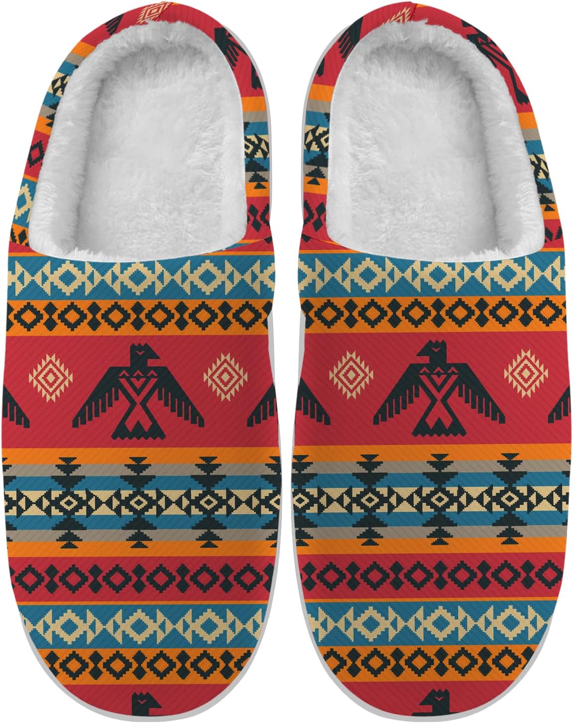 

Тапочки Ciadoon Aztec для женщин и мужчин, домашние тапочки, слипоны, с эффектом памяти, пушистые тапочки, зимние сандалии, обувь, подарки, черный