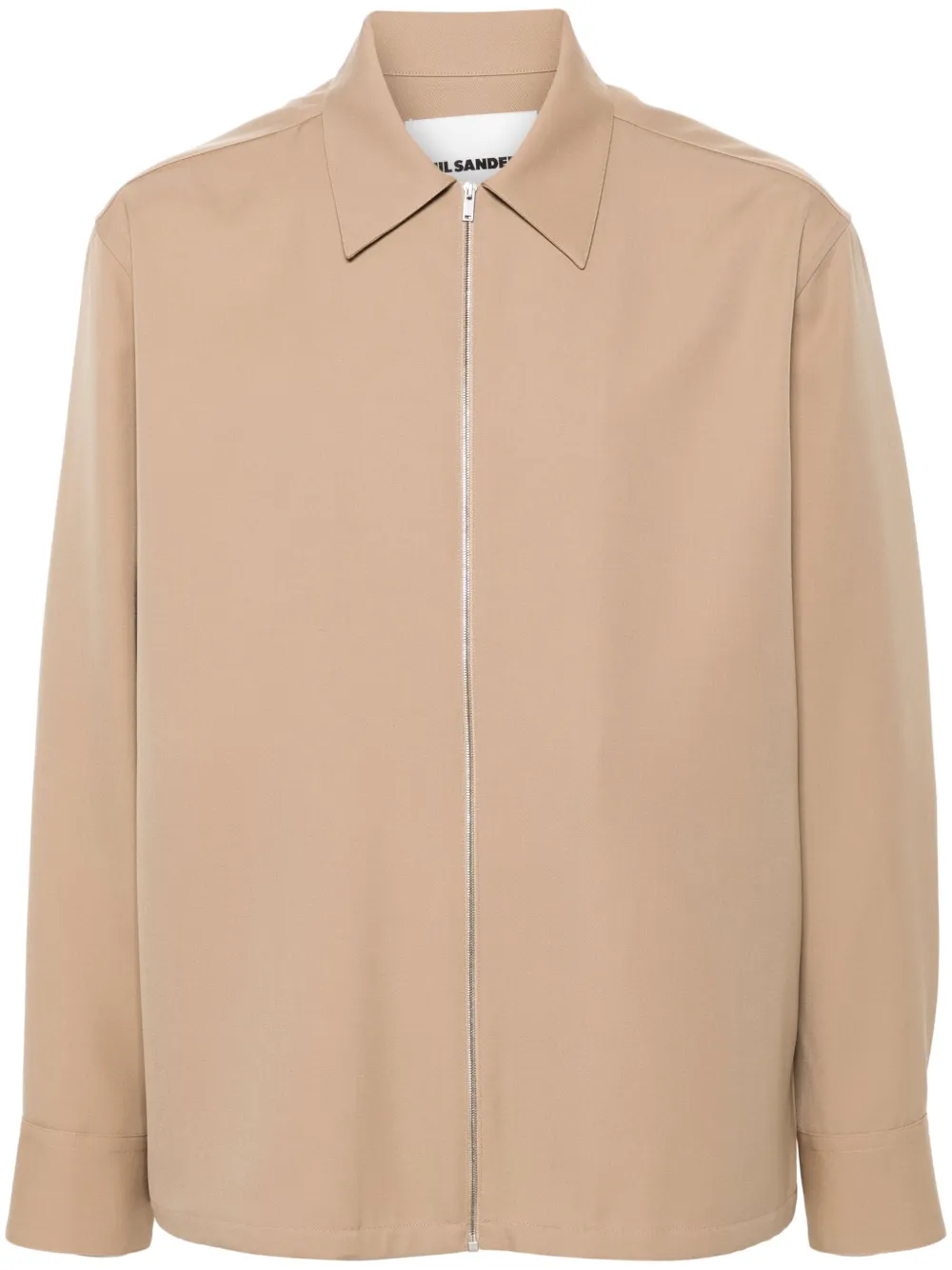 

Шерстяная куртка-рубашка JIL SANDER, коричневый