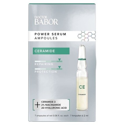 

Ампулы для лица с керамидами Doctor Power Serum с гиалуроновой кислотой и керамидами для здорового кожного барьера, веганская формула 7X2 мл, Babor