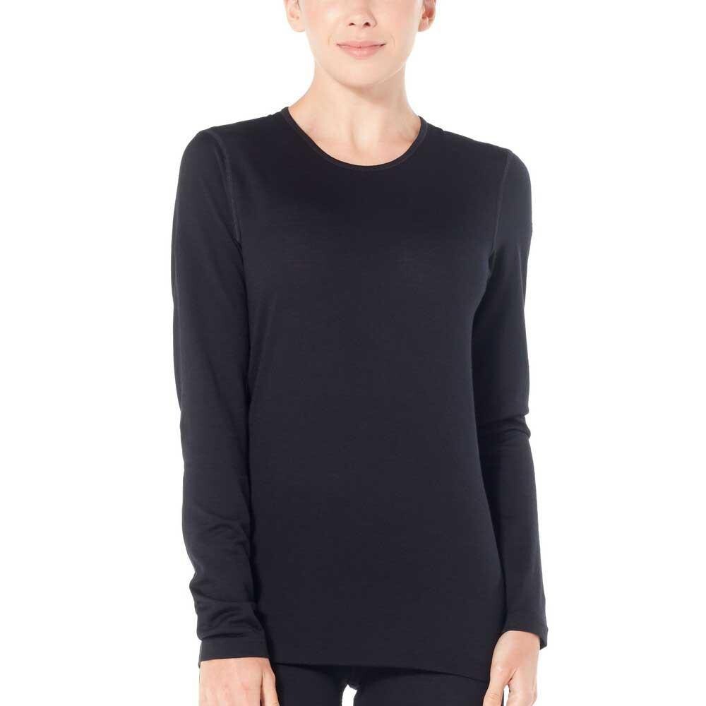 

Базовый слой Icebreaker 200 Oasis Crew Merino, черный