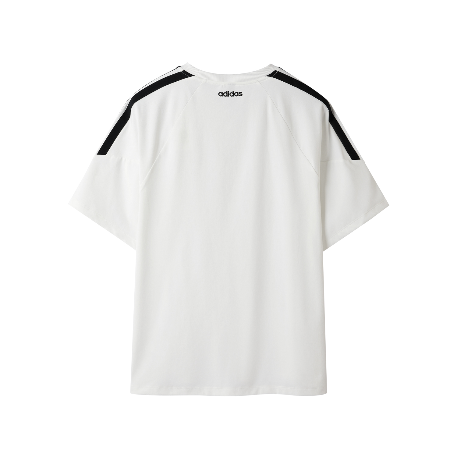 Adidas Футболка Unisex White с 3 полосками — фото 3