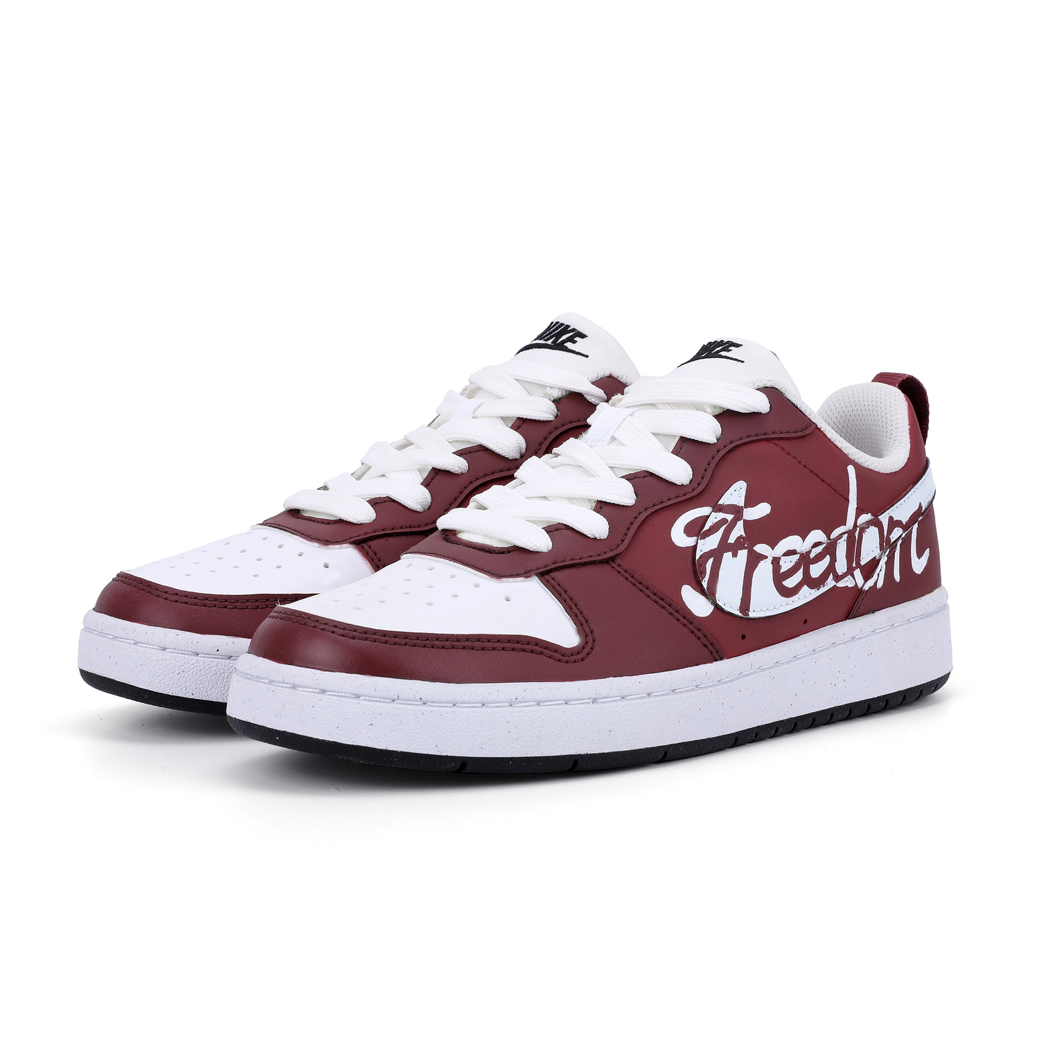 

Court Borough устойчивые к истиранию легкие амортизирующие низкие кроссовки для скейтбординга детские Nike, красный