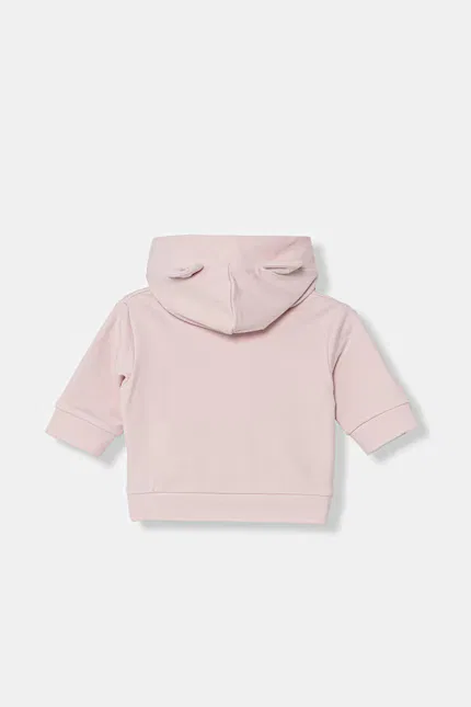 Блуза на молнии с капюшоном ушки United Colors of Benetton, розовый — фото 2