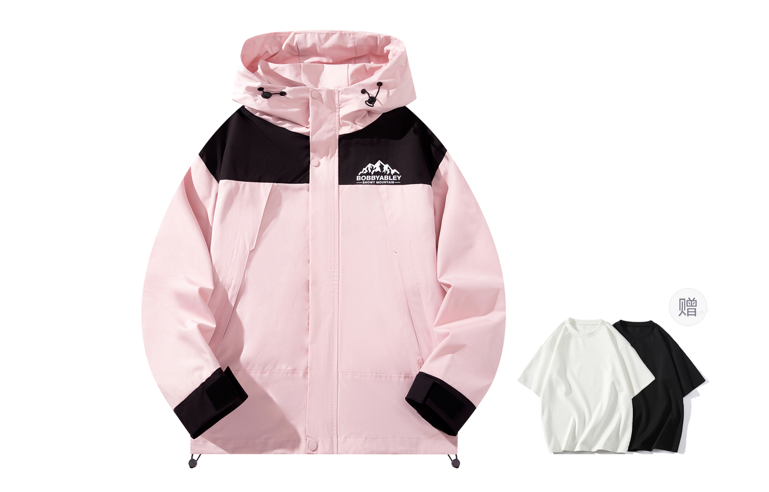 

BOBBY ABLEY Водонепроницаемая, ветрозащитная и дышащая ветровка Unisex, Pink (Comes with 100% cotton Inner T-Shirt)