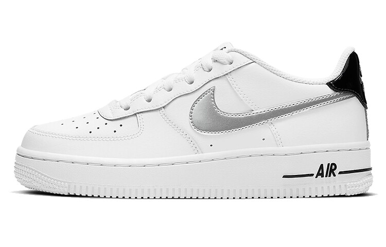 

Кроссовки Nike Air Force 1 Low White Black Metallic Silver GS