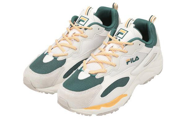 Кроссовки tracer retro running shoes grey/green/yellow Fila, серый — фото 2