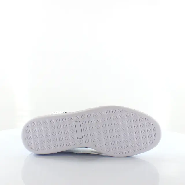Белые текстильные женские кроссовки Basket Socks evoknit 365832 01 Puma, белый — фото 4
