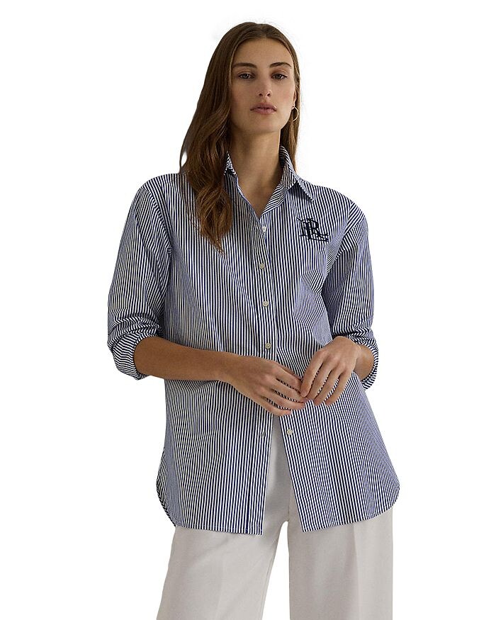 

Рубашка в полоску на пуговицах Lauren Ralph Lauren, мультиколор