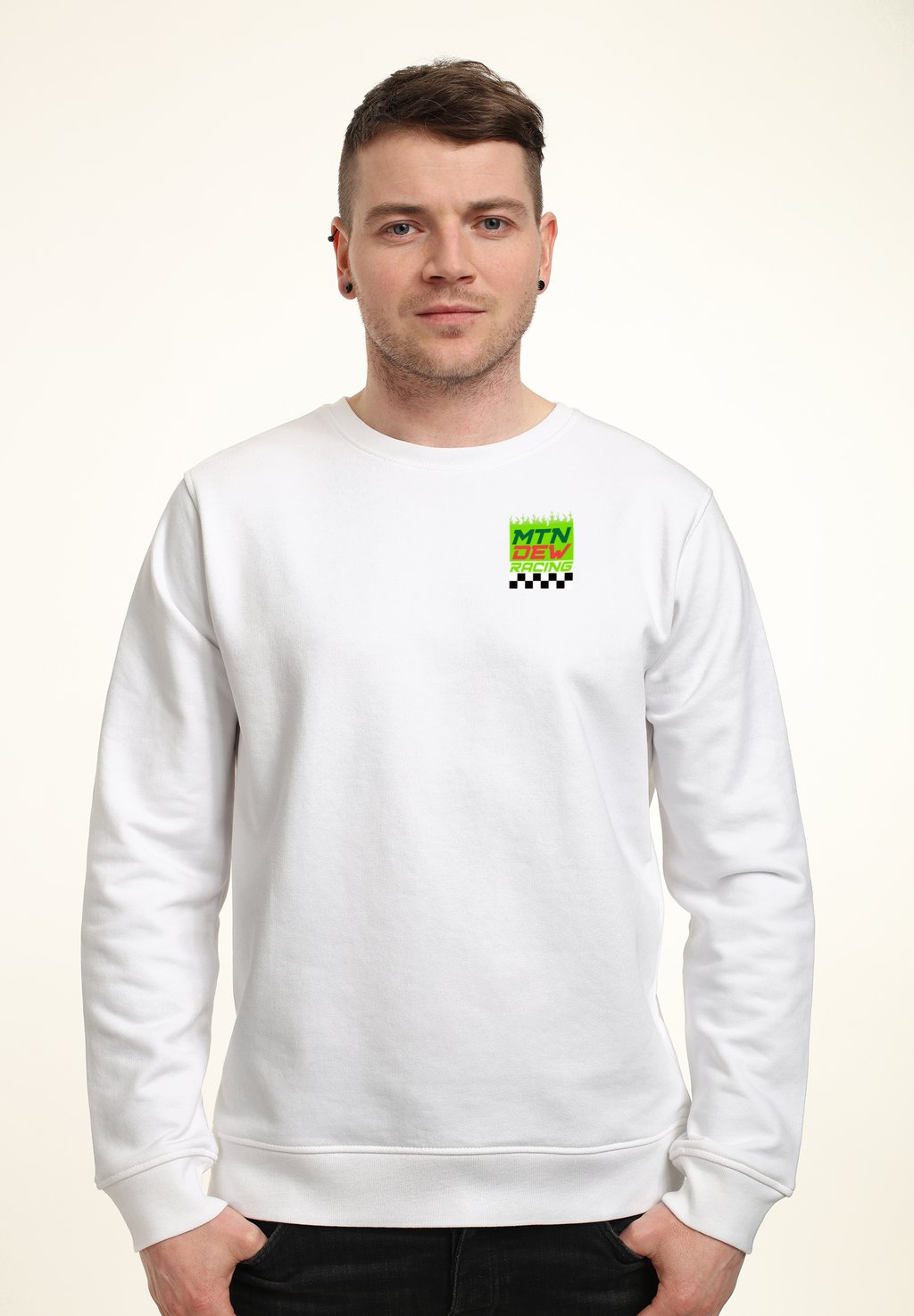

Толстовка MOUNTAIN DEW CHECK CHEST Henry Tiger, белый