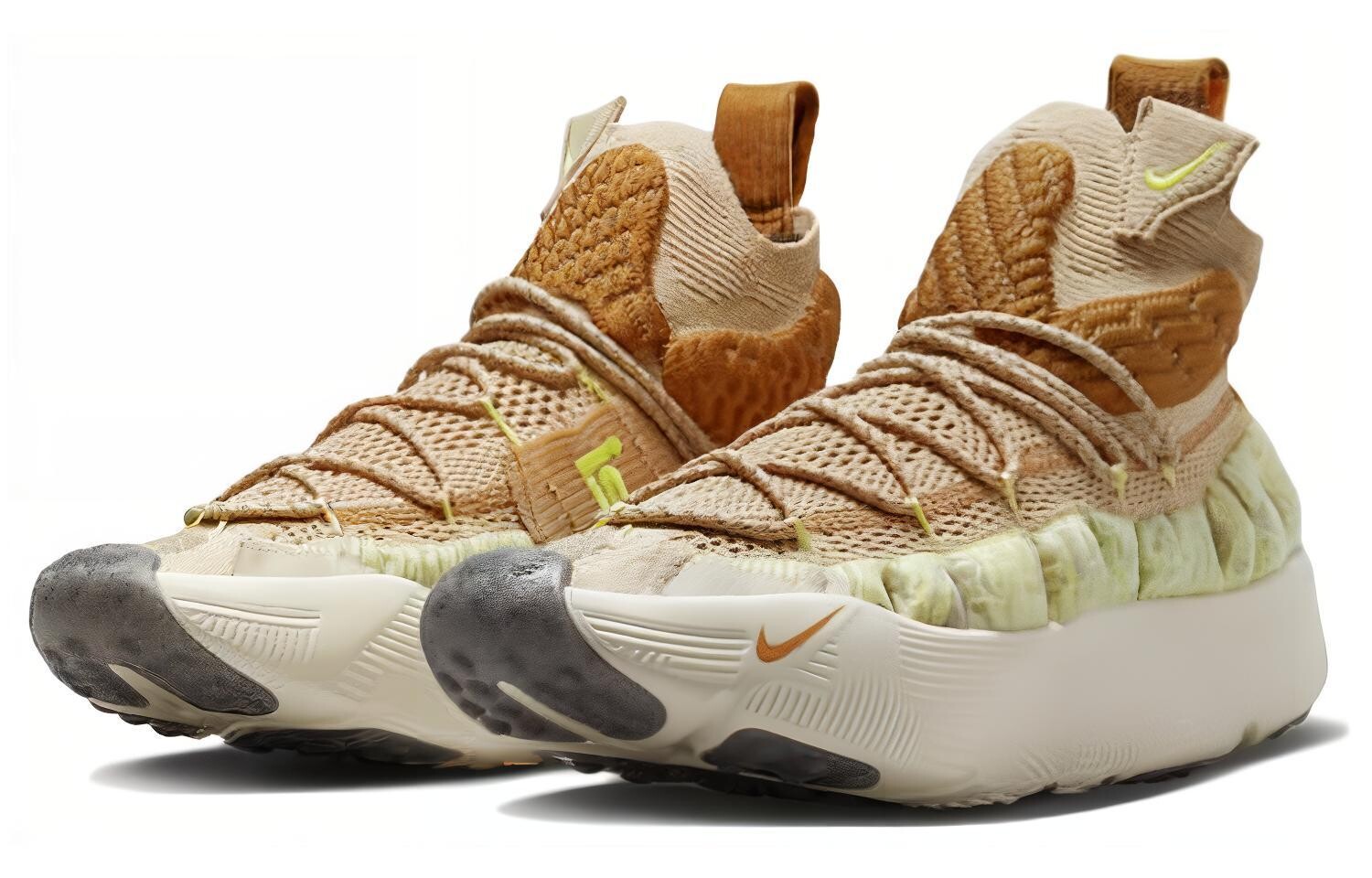 Nike ISPA Sense Flyknit Sesame Desert Охра — фото 3