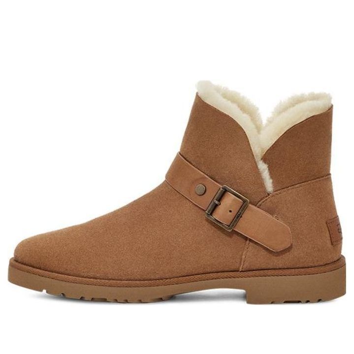 Ботинки зимние UGG WMNS Romely Short Buckle Boot, коричневый