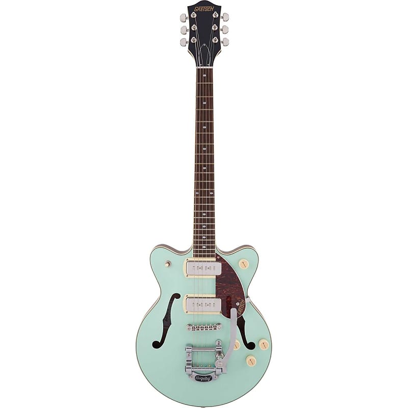 

Электрогитара Gretsch G2655T-P90 Streamliner Collection Center Block Jr. Double-Cut P90 Electric Guitar with Bigsby, Two-Tone Mint Metallic with Vintage Mahogany St