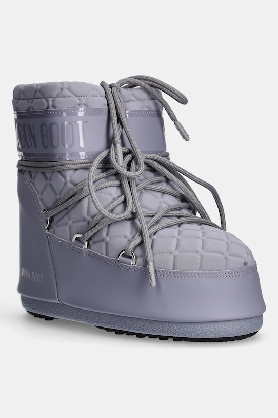 Зимние ботинки женские Moon Boot MB Icon низкие стеганые, сиреневый