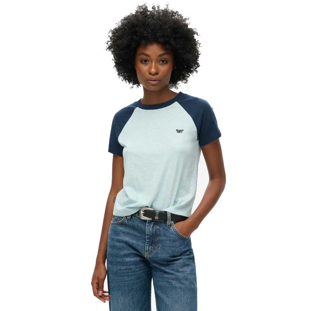 

Футболка с коротким рукавом Superdry Essential Logo Slub Retro, синий