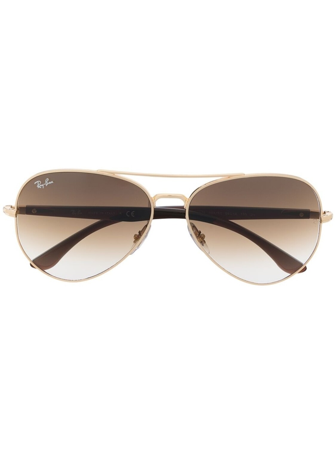 

Ray-Ban солнцезащитные очки-авиаторы RB3675, коричневый