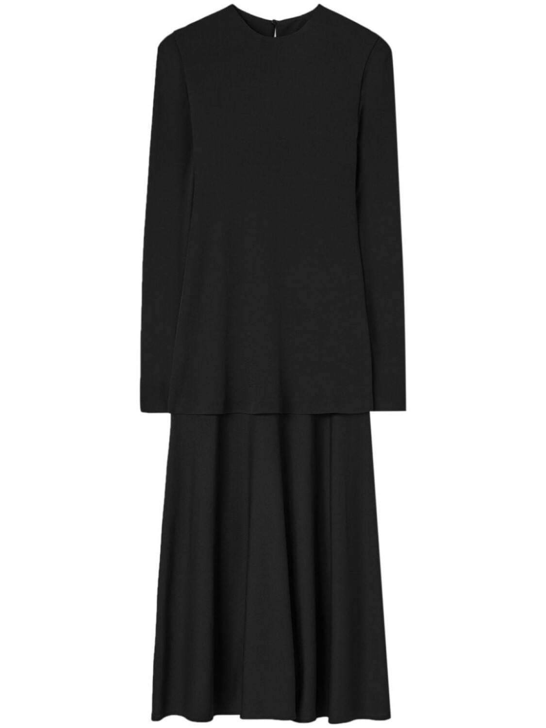 

Jil Sander многослойное платье миди, черный