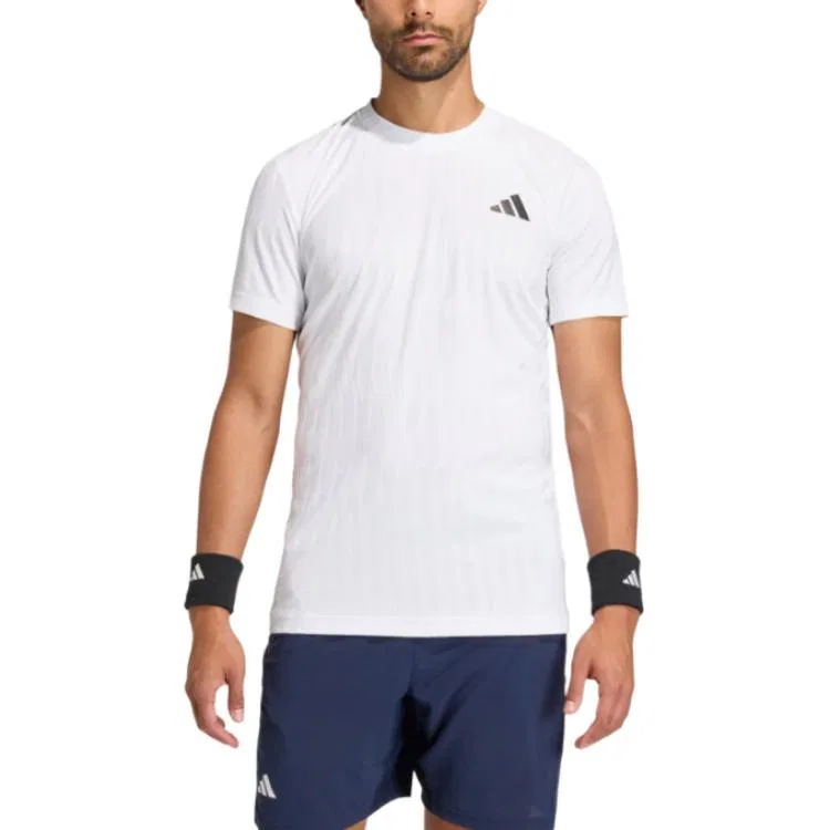 Футболка Tennis CLIMACOOL+AIRCHILL для мужчин Adidas, White — фото 3