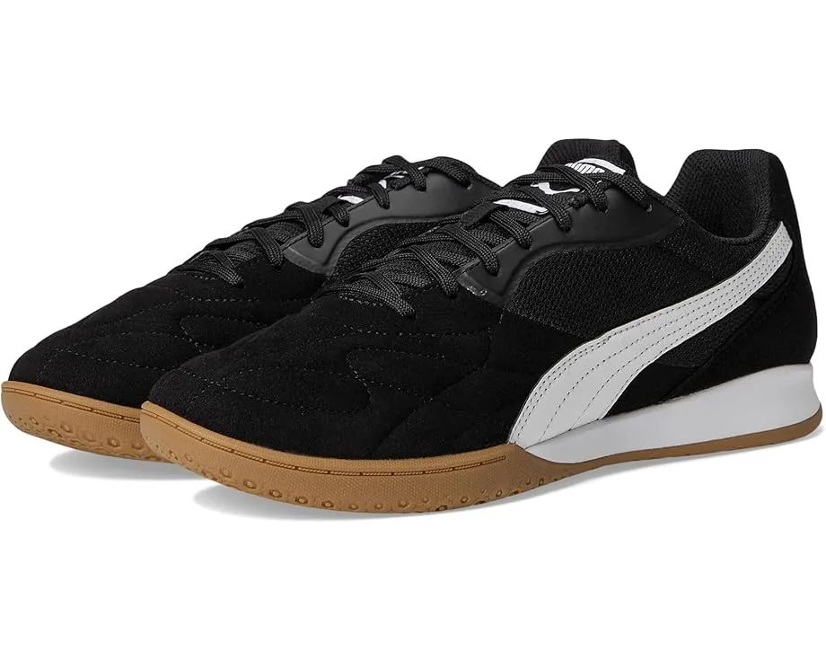 Кроссовки PUMA King Top Indoor Trainer Soccer Shoes, Puma Black-Puma White-Puma Gold
