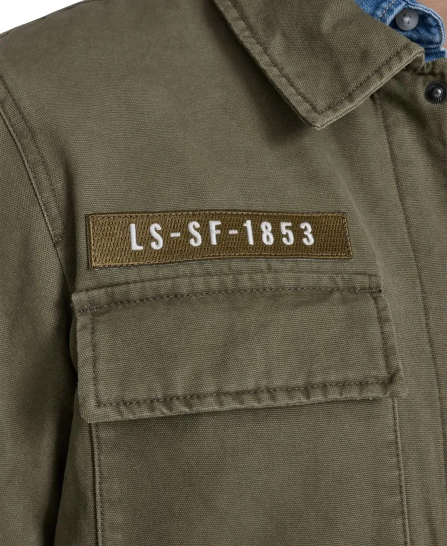 Мужская классическая полевая куртка с четырьмя карманами Levi'S, оливковый — фото 4