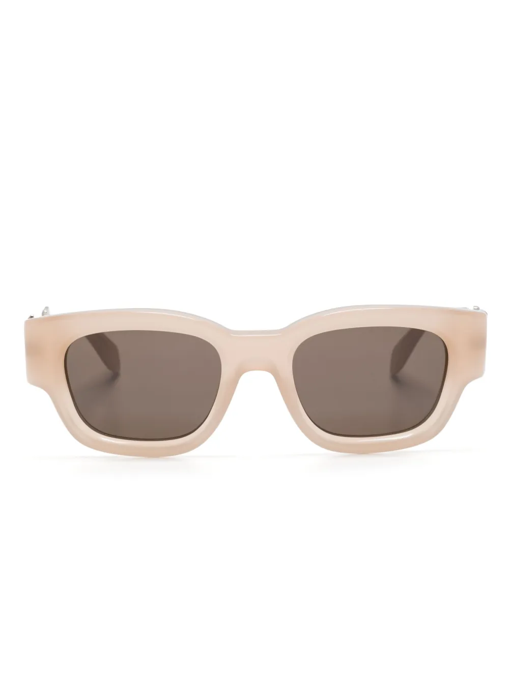 

Солнцезащитные очки в квадратной оправе с логотипом Palm Angels Eyewear, коричневый