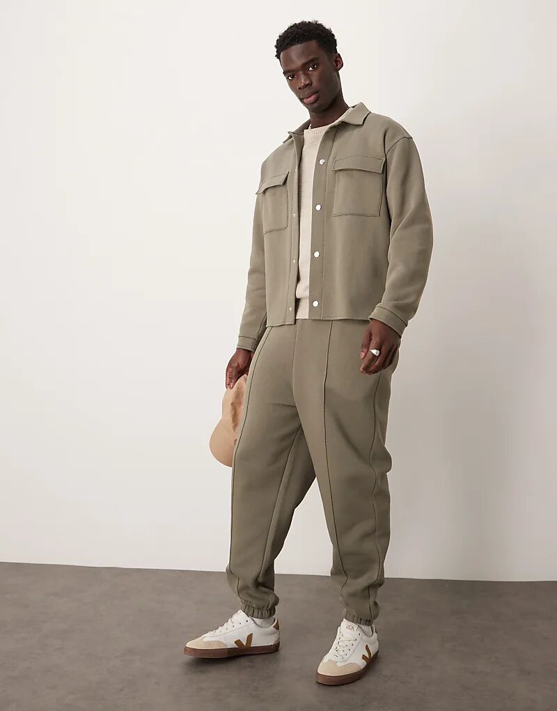 

Куртка большого размера цвета хаки ASOS DESIGN