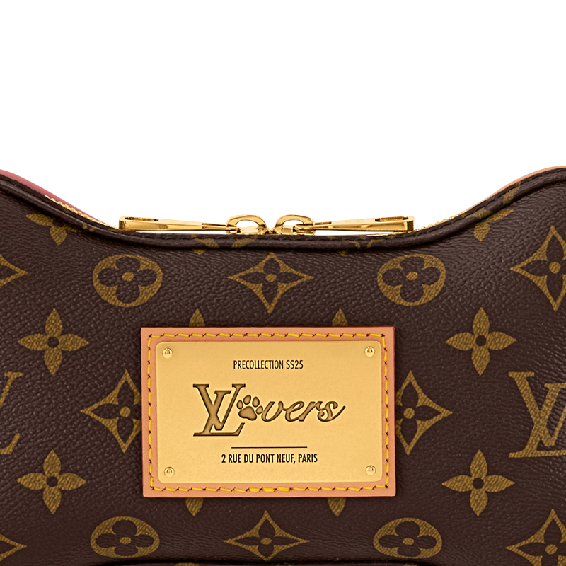 Мини-сумка через плечо из кожи с покрытием женская коричневая LOUIS VUITTON — фото 2