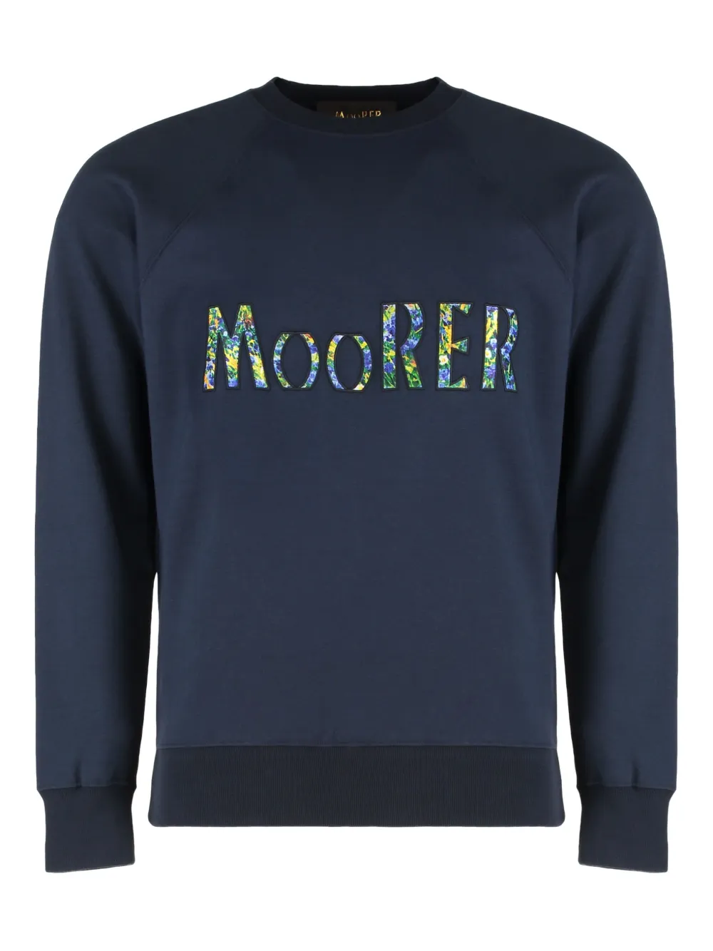 

Вышитая толстовка с рукавами реглан Moorer, синий