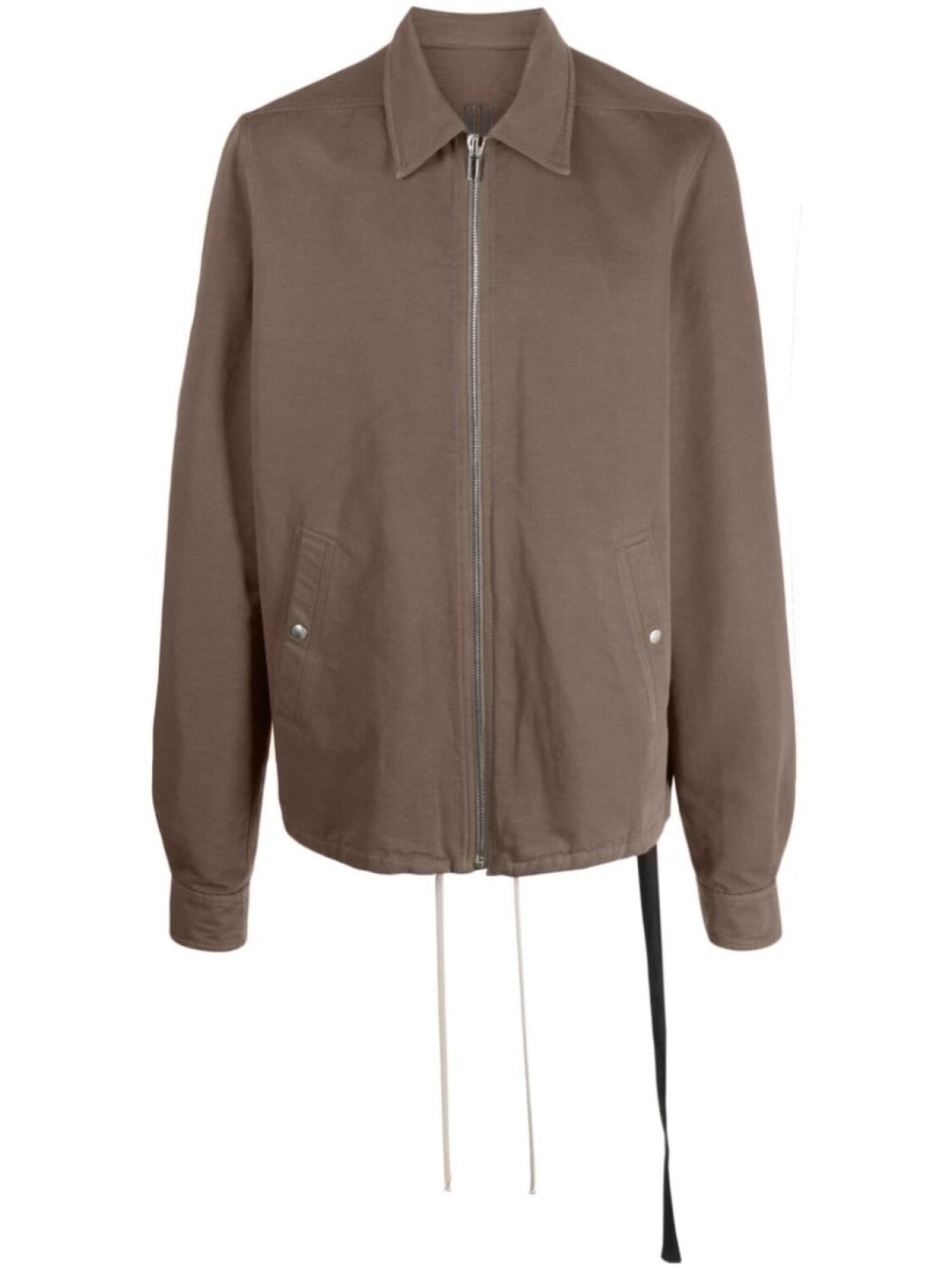 

Rick Owens DRKSHDW куртка-рубашка на молнии с кулиской, серый