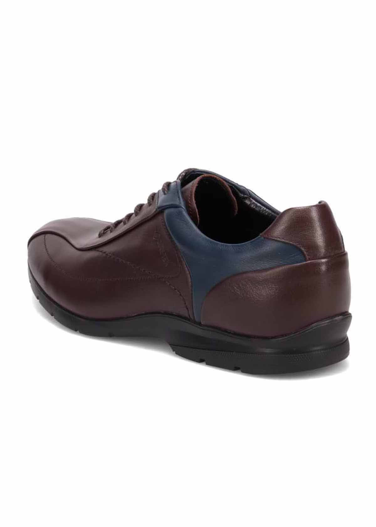 Всепогодные удобные повседневные туфли на шнуровке Madras Walk, Dark Brown/Navy — фото 3