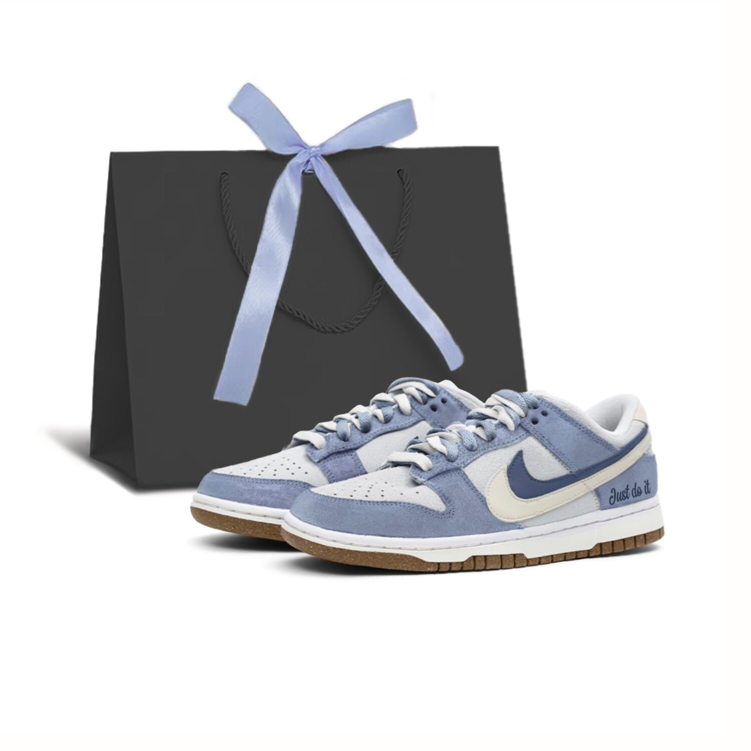 

Кроссовки Nike Dunk Skateboarding Shoes Women's Low-top Beige/blue/white, голубой, Синий, Кроссовки Nike Dunk Skateboarding Shoes Women's Low-top Beige/blue/white, голубой