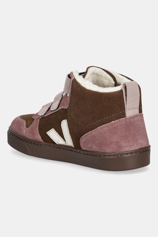 Детские зимние замшевые ботинки Small V-10 Mid Winter Veja, розовый — фото 3