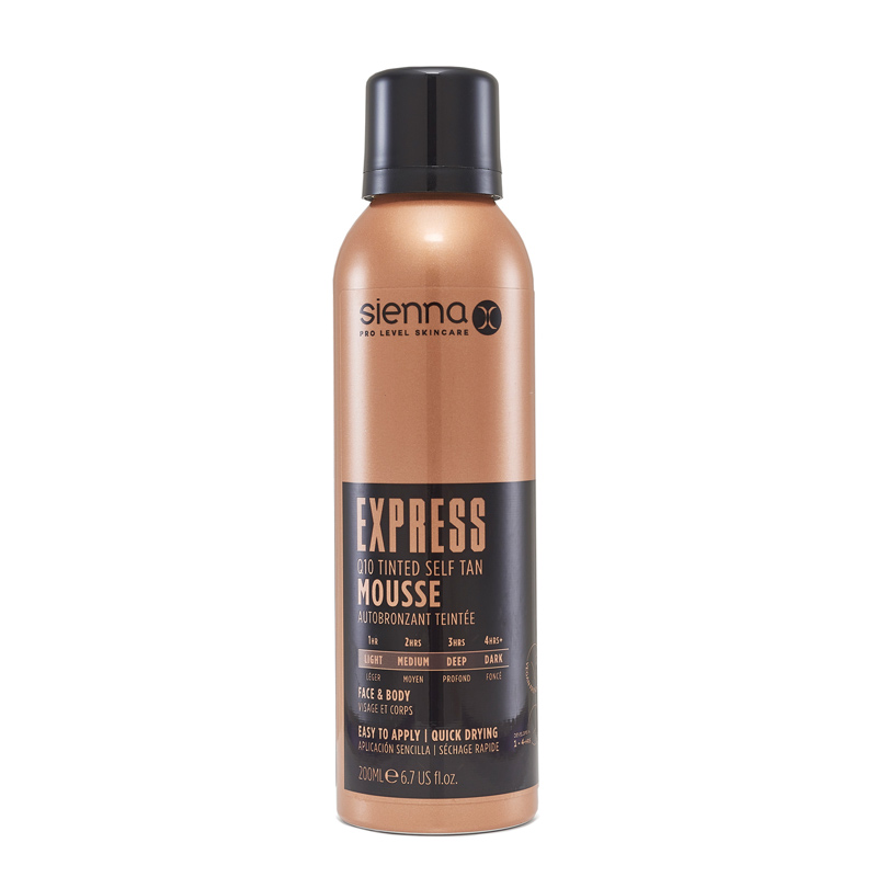 

Пена для быстрого автозагара express q10 self tan tinted mousse Sienna-X, 200 мл