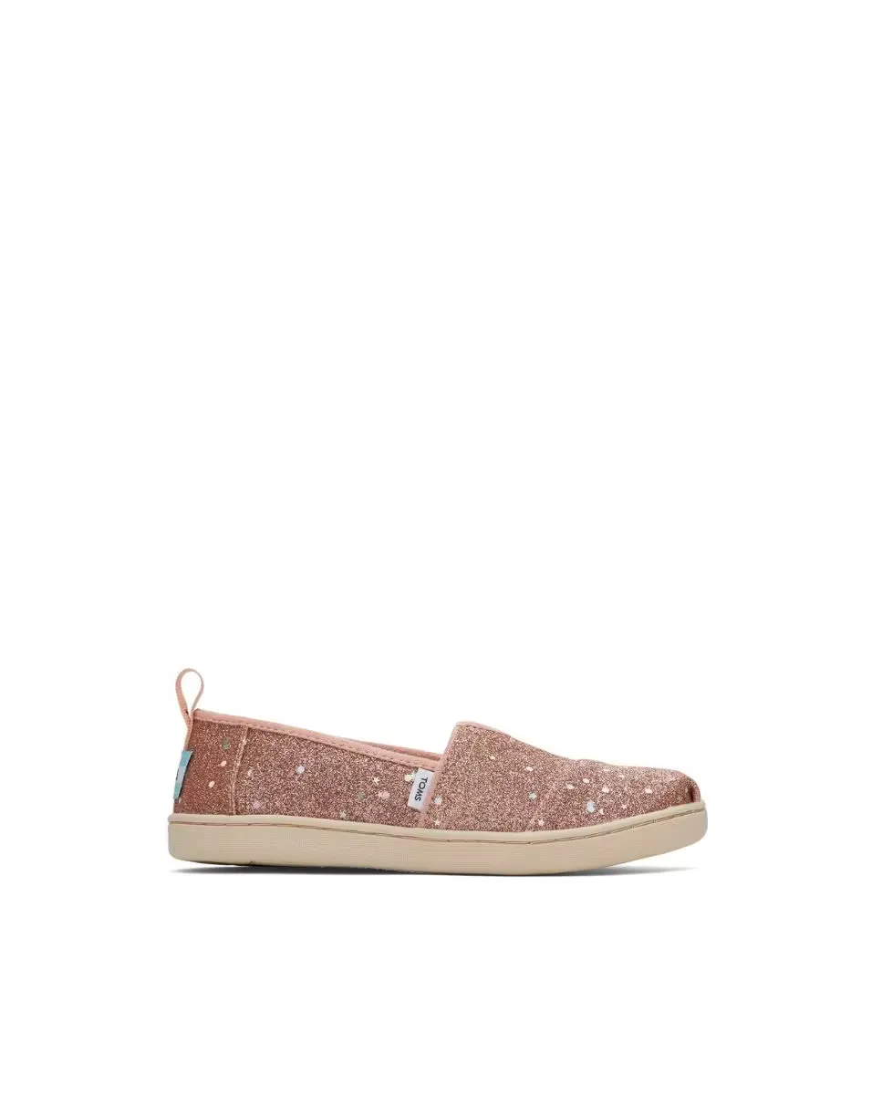

Розовые холщовые эспадрильи для девочек Toms, розовый