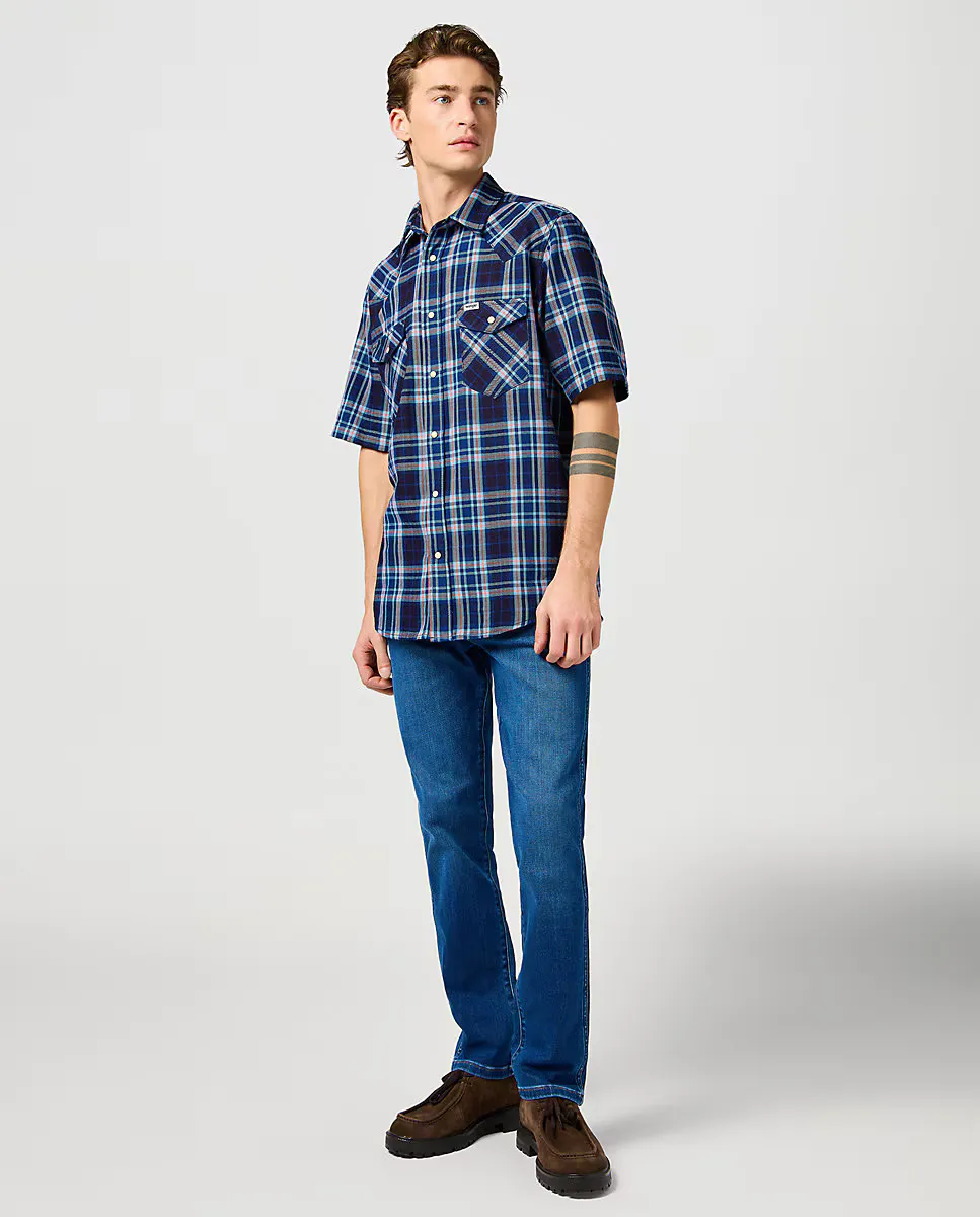 

Larston мужские узкие джинсы синего цвета Wrangler, синий индиго
