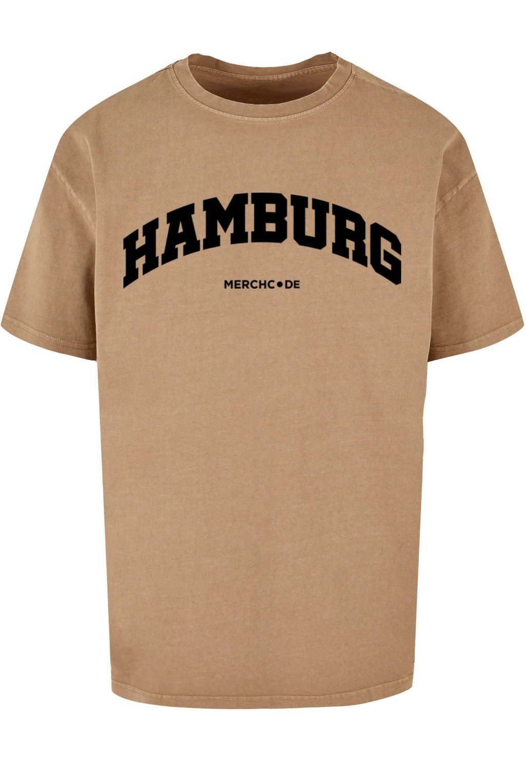 

Футболка с принтом HAMBURG WORDING - ACID WASHED Merchcode, бежевый