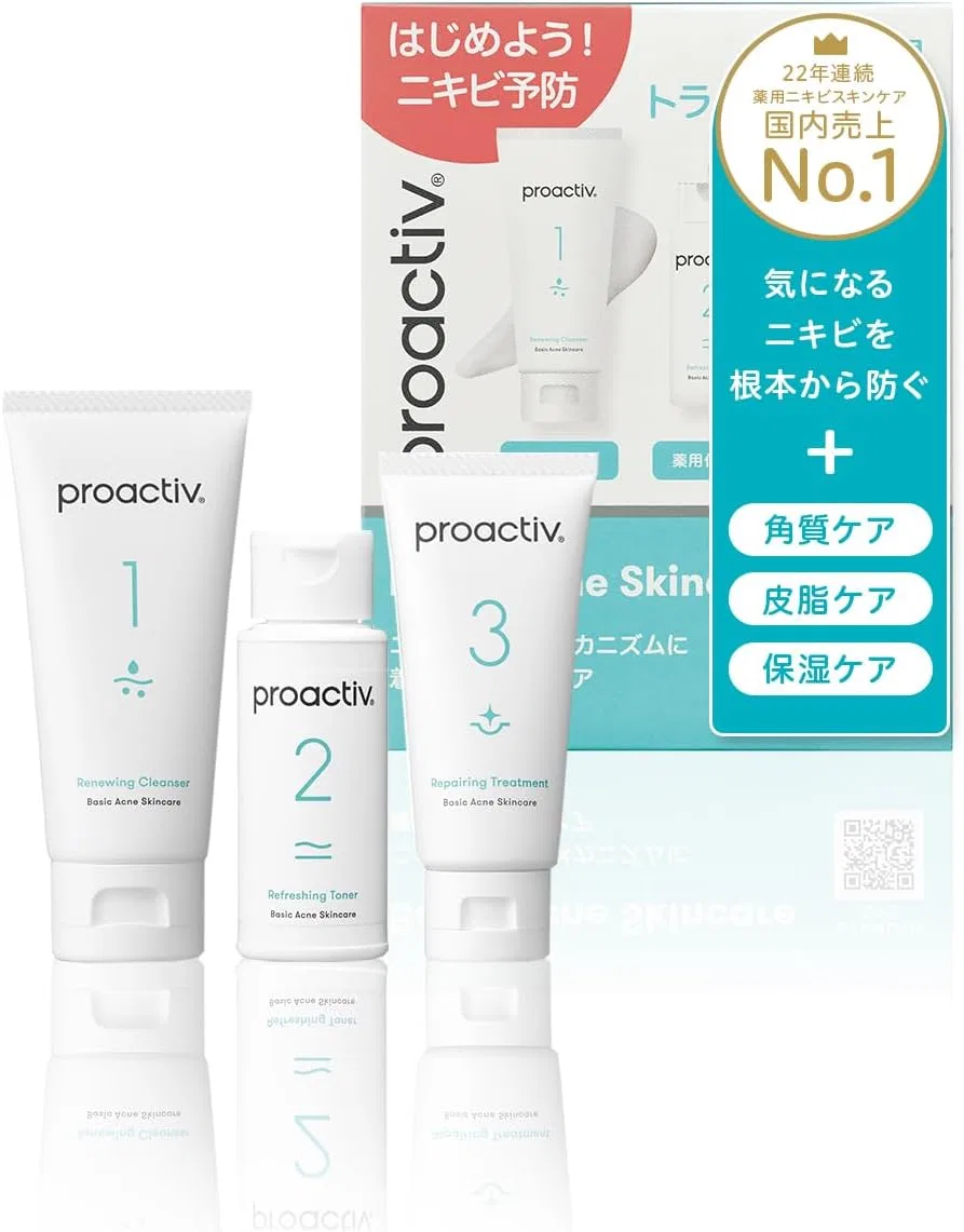 Набор для ухода за кожей Proactiv Trial Kit очищающее средство 60г, тоник 60мл, крем 30г