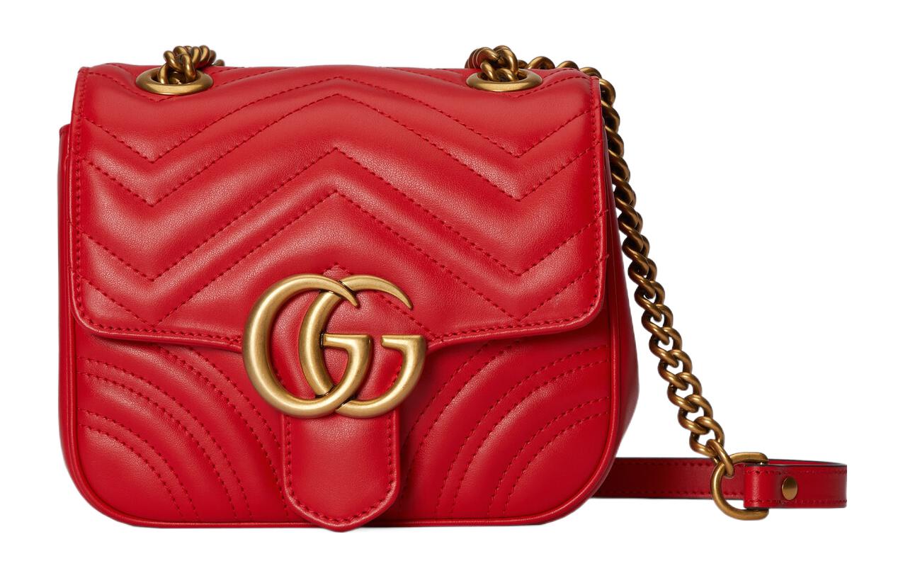 

Сумка кросс-боди Marmont Leather, мини-сумка через плечо женская GUCCI, Box(Set+Box)