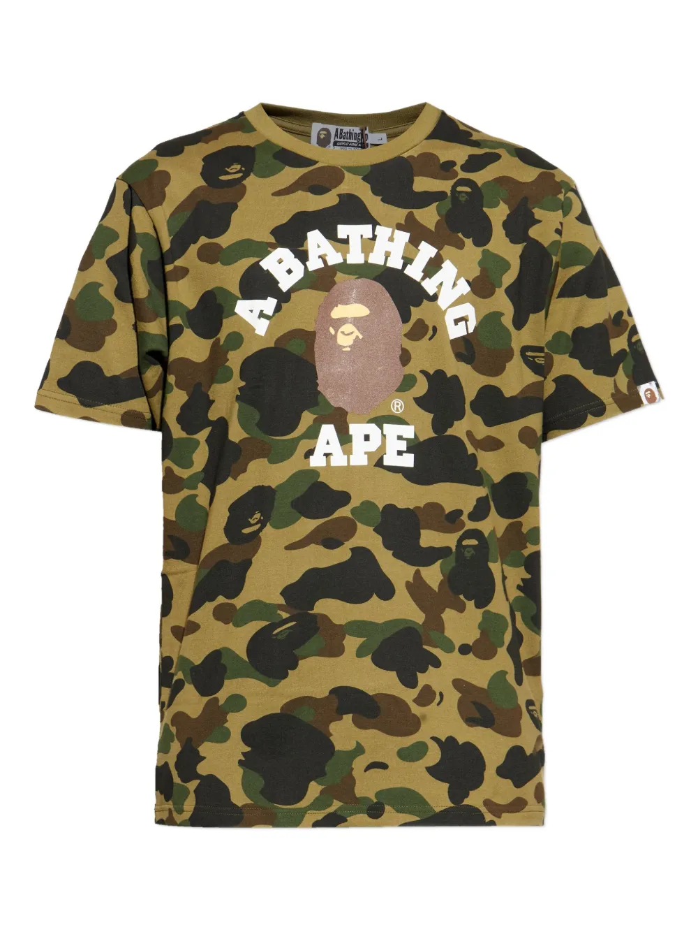 

Футболка с камуфляжным принтом A Bathing Ape, зеленый