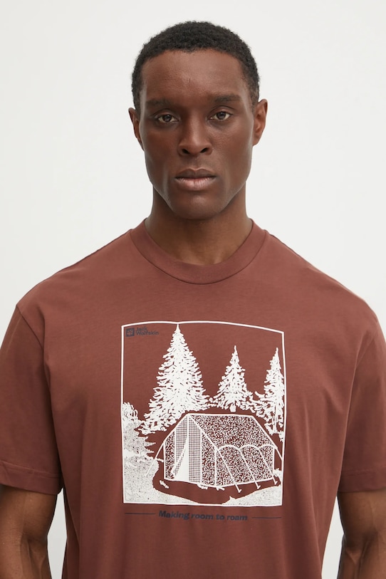

Футболка Freeroamer Jack Wolfskin, коричневый