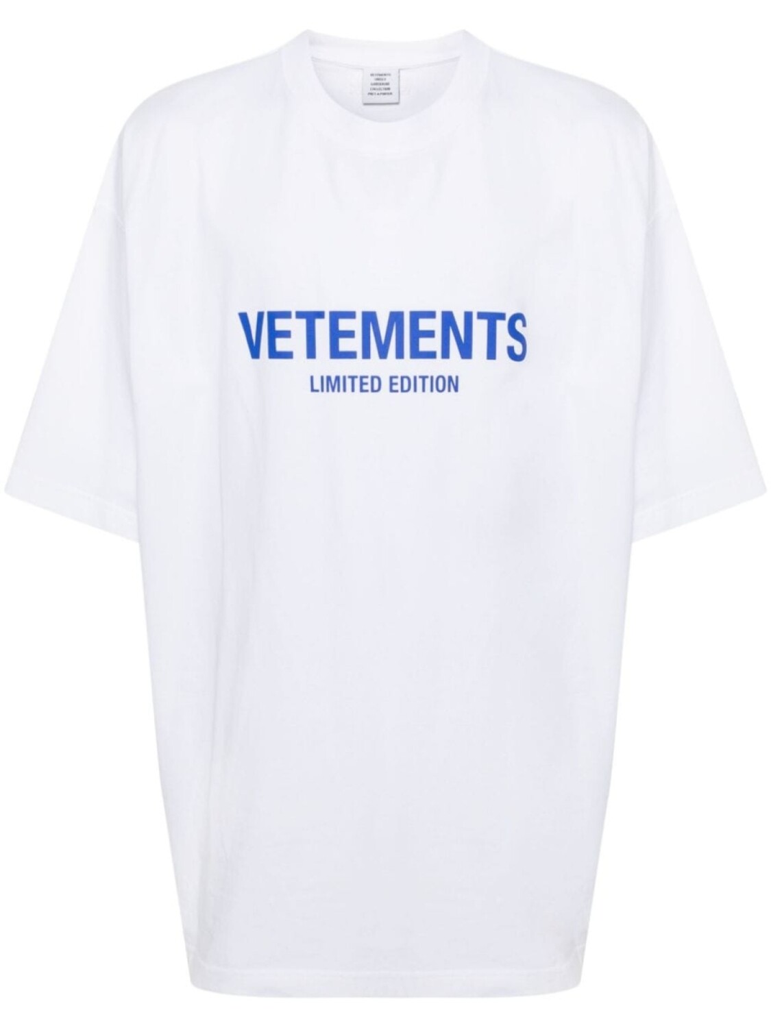 

VETEMENTS футболка с логотипом, белый