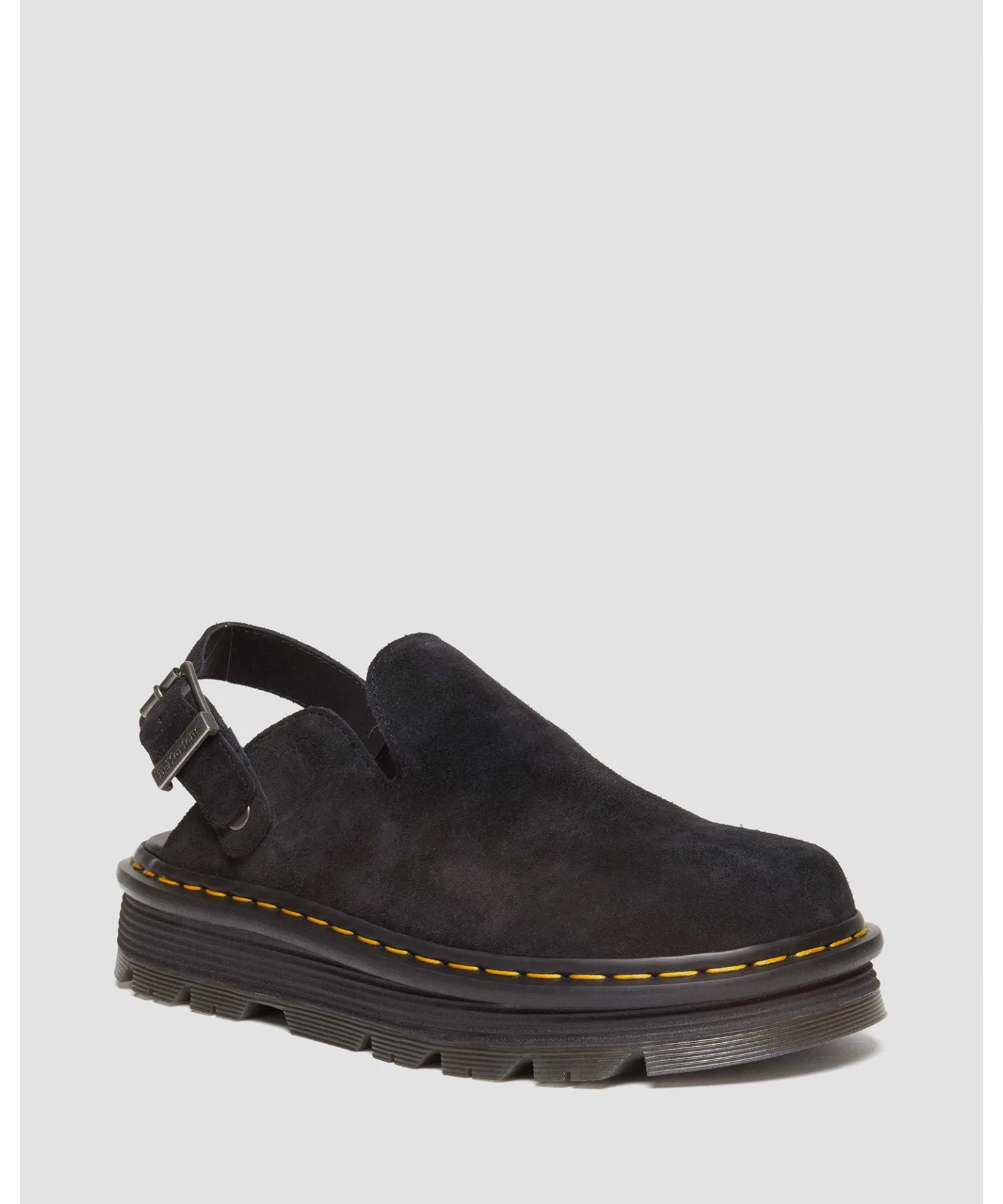 Унисекс мюли Dr. Martens ZEBZAG из замши чёрные