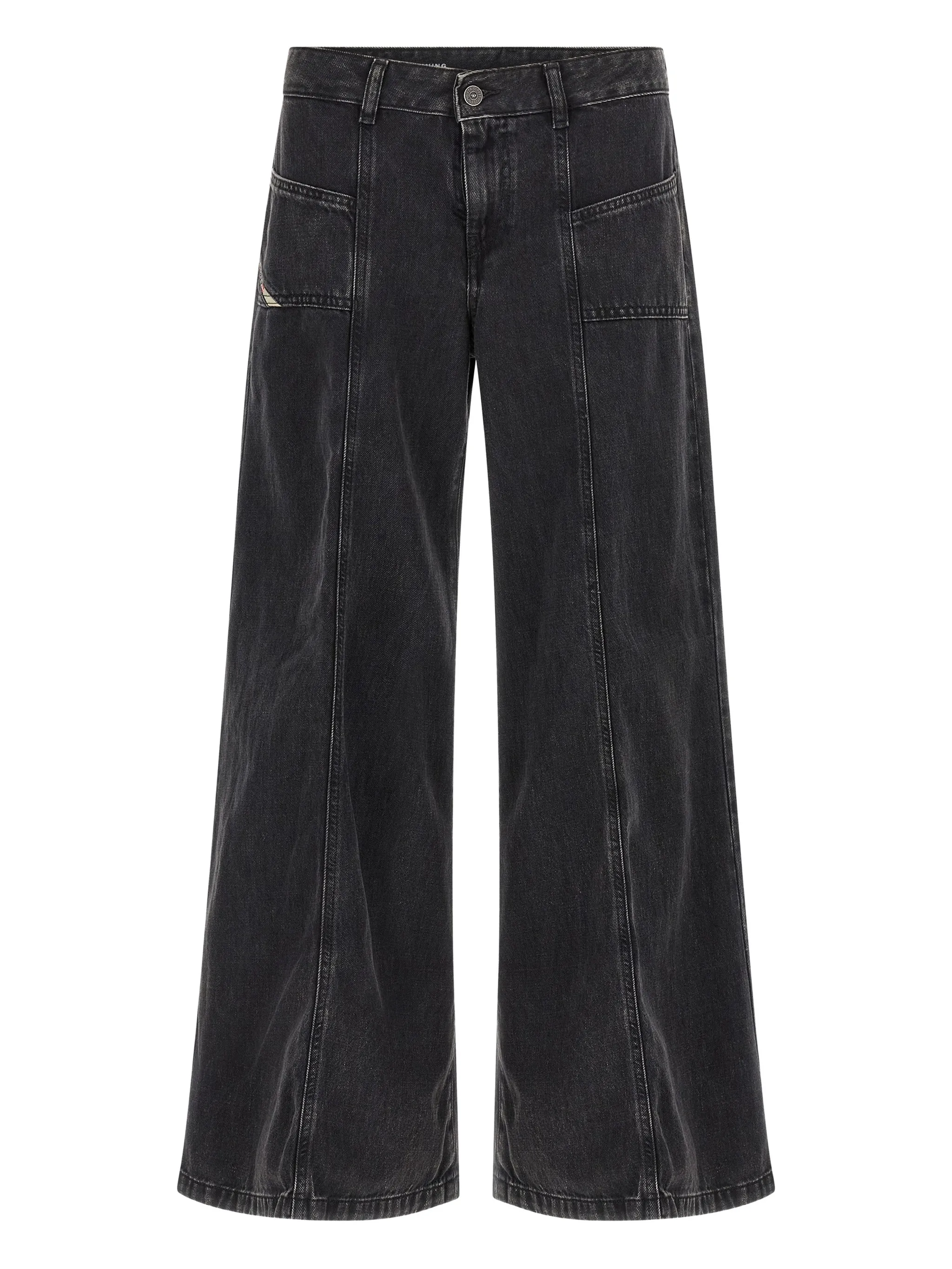 

Широкие джинсы с передним карманом D-AKI Diesel, черный